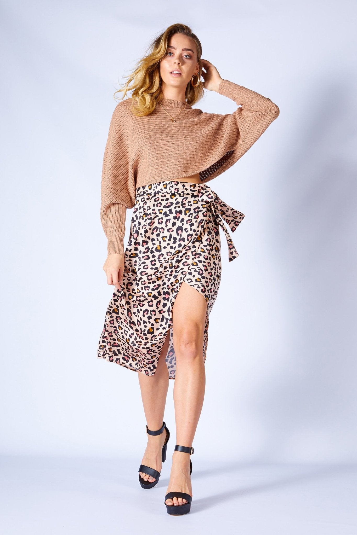 Animal print 2025 midi skirt queen