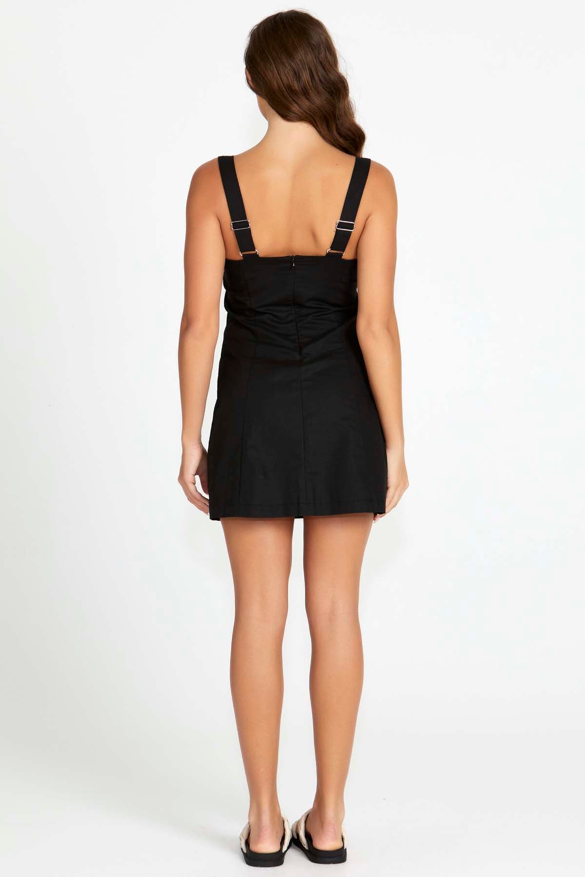Sass Marnie Fitted Mini Dress in Black