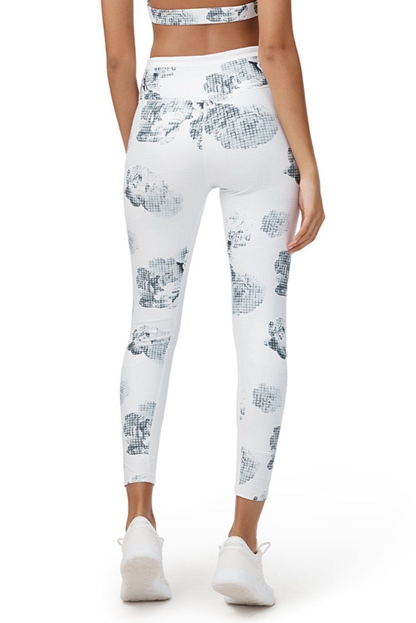 Allfenix Eden 7/8 Length Leggings in White with Print - Hey Sara