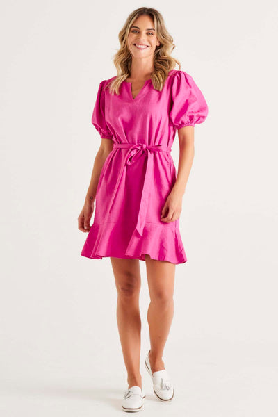 Betty Basics Birdie Mini Dress in Azalea Pink