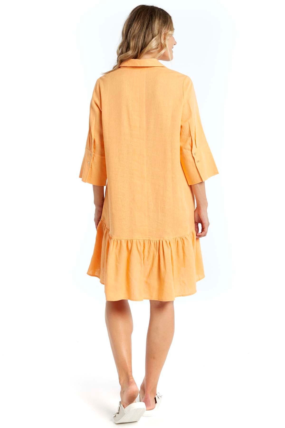 Betty Basics Adrienne Dress in Mango - Hey Sara