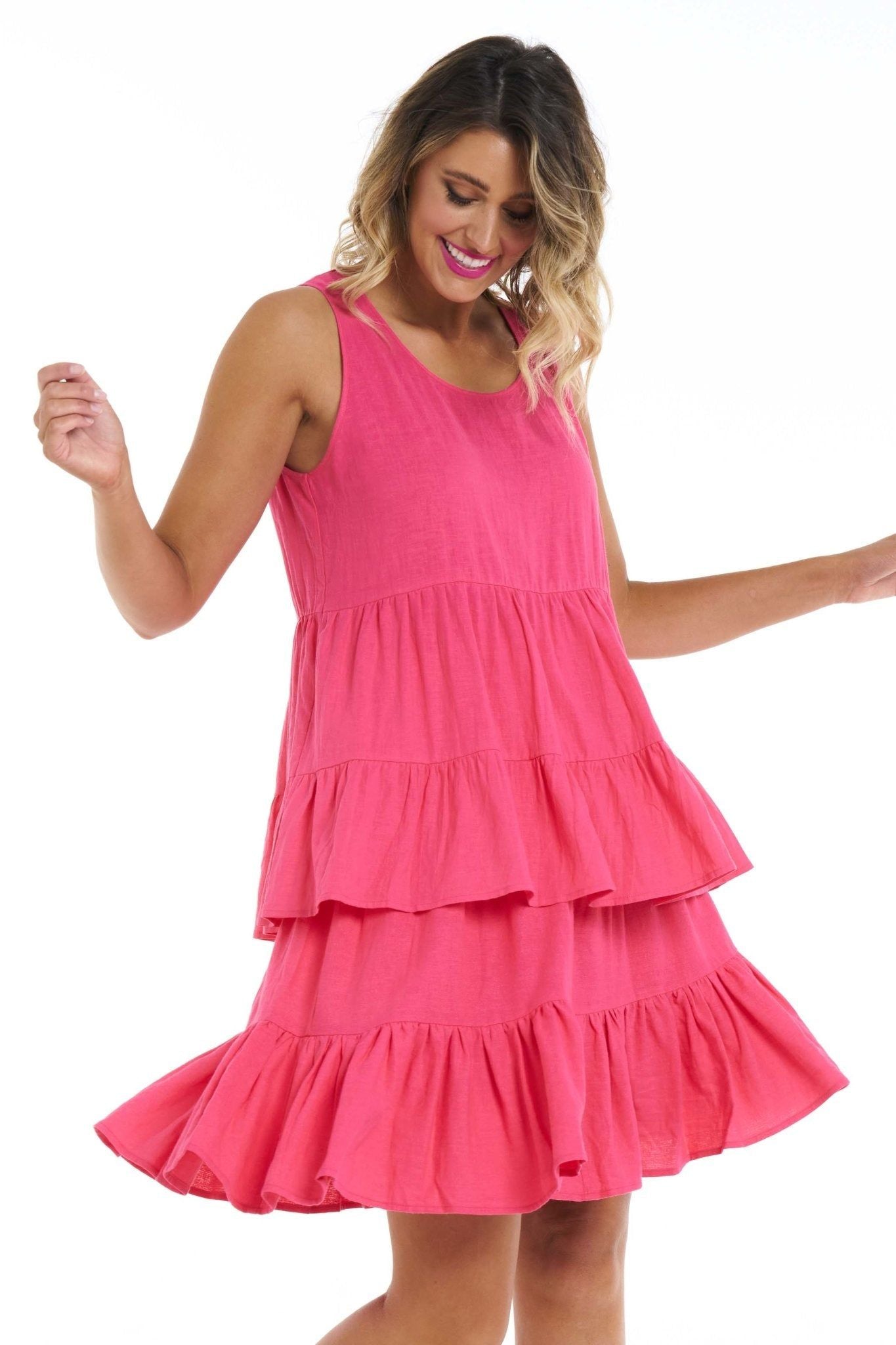 Betty Basics Andie Top in Flamingo - Hey Sara