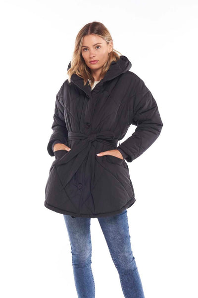 Betty Basics Archie Puffer Jacket in Black - Hey Sara