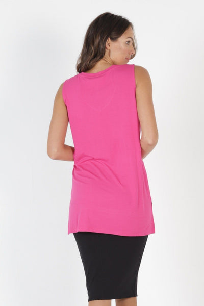 Betty Basics Barbados Tank in Fuchsia - Hey Sara