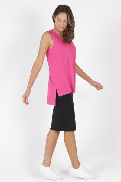 Betty Basics Barbados Tank in Fuchsia - Hey Sara