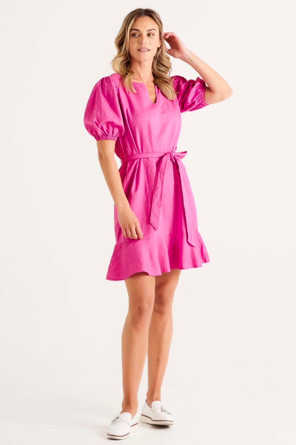 Betty Basics Birdie Mini Dress in Azalea Pink - Hey Sara