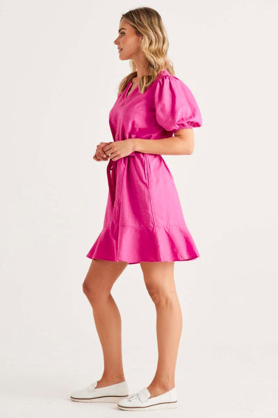 Betty Basics Birdie Mini Dress in Azalea Pink - Hey Sara