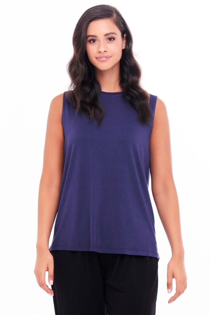 Betty Basics Capri Tank in Navy Hey Sara