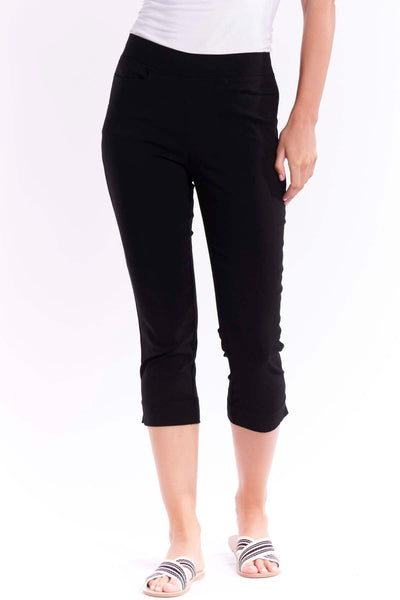 Betty Basics Crop Bengaline Pant in Black - Hey Sara