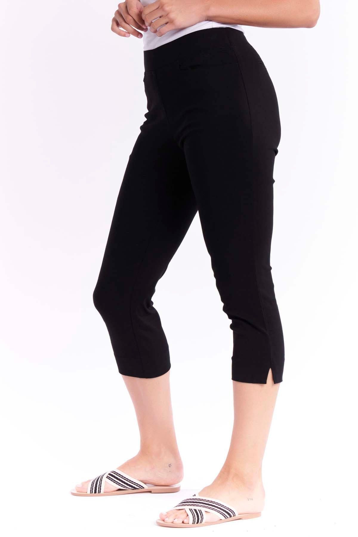 Betty Basics Crop Bengaline Pant in Black - Hey Sara