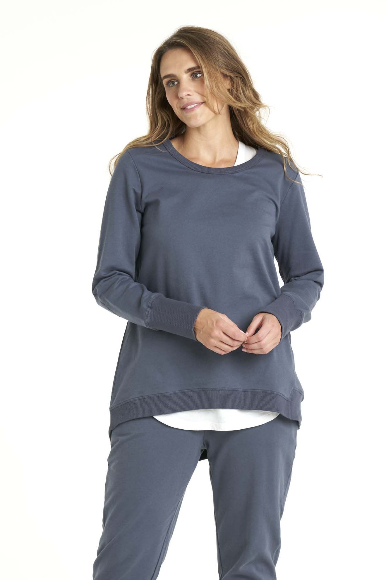 Betty Basics Dolly Sweater in Indi Blue - Hey Sara