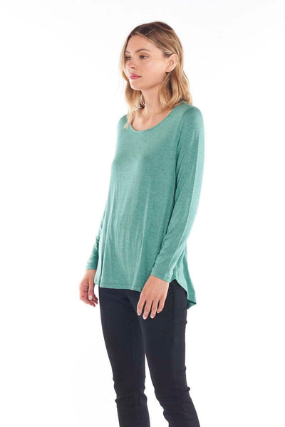 Betty Basics Evanna Top in Silver Fern Marle - Hey Sara