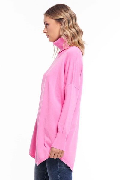 Betty Basics Fleur Knit Jumper in Candy Pink - Hey Sara