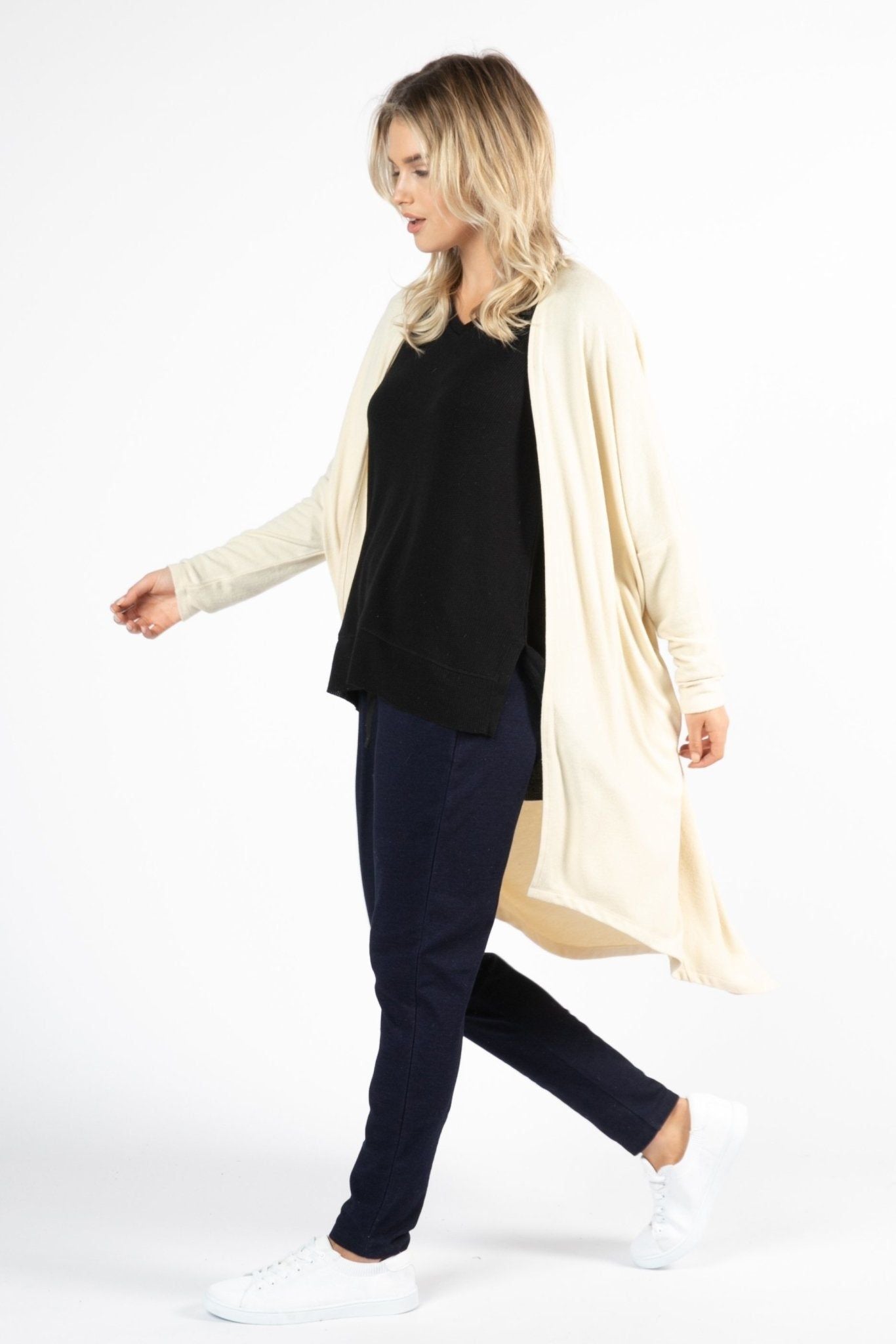 Betty Basics Harlow Cardigan in Oatmeal - Hey Sara