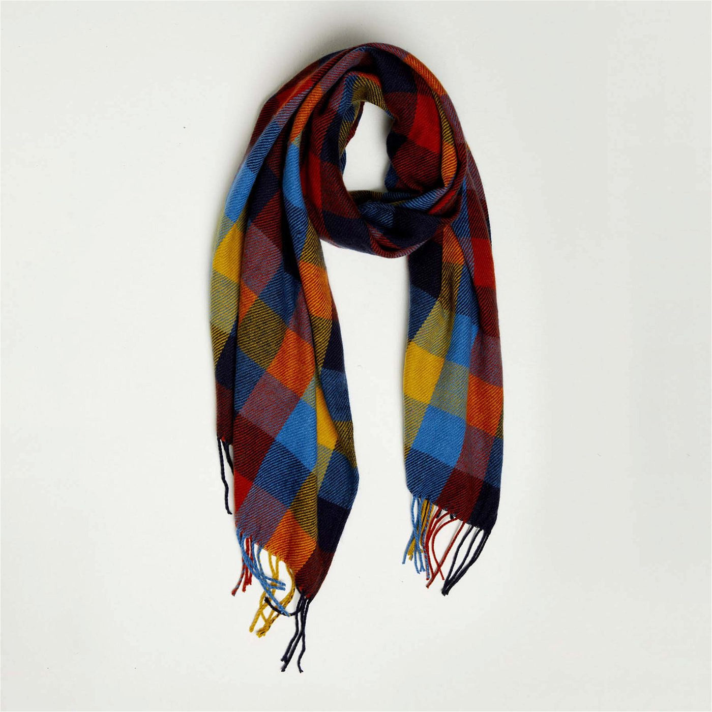 Betty Basics Kim Scarf in Multi Check - Hey Sara