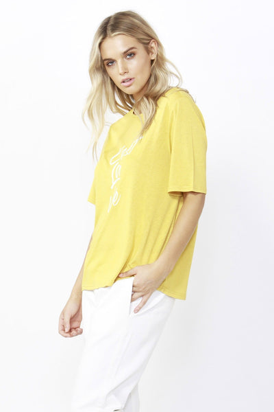 Betty Basics Los Angeles Tee in Daffodil Yellow - Hey Sara