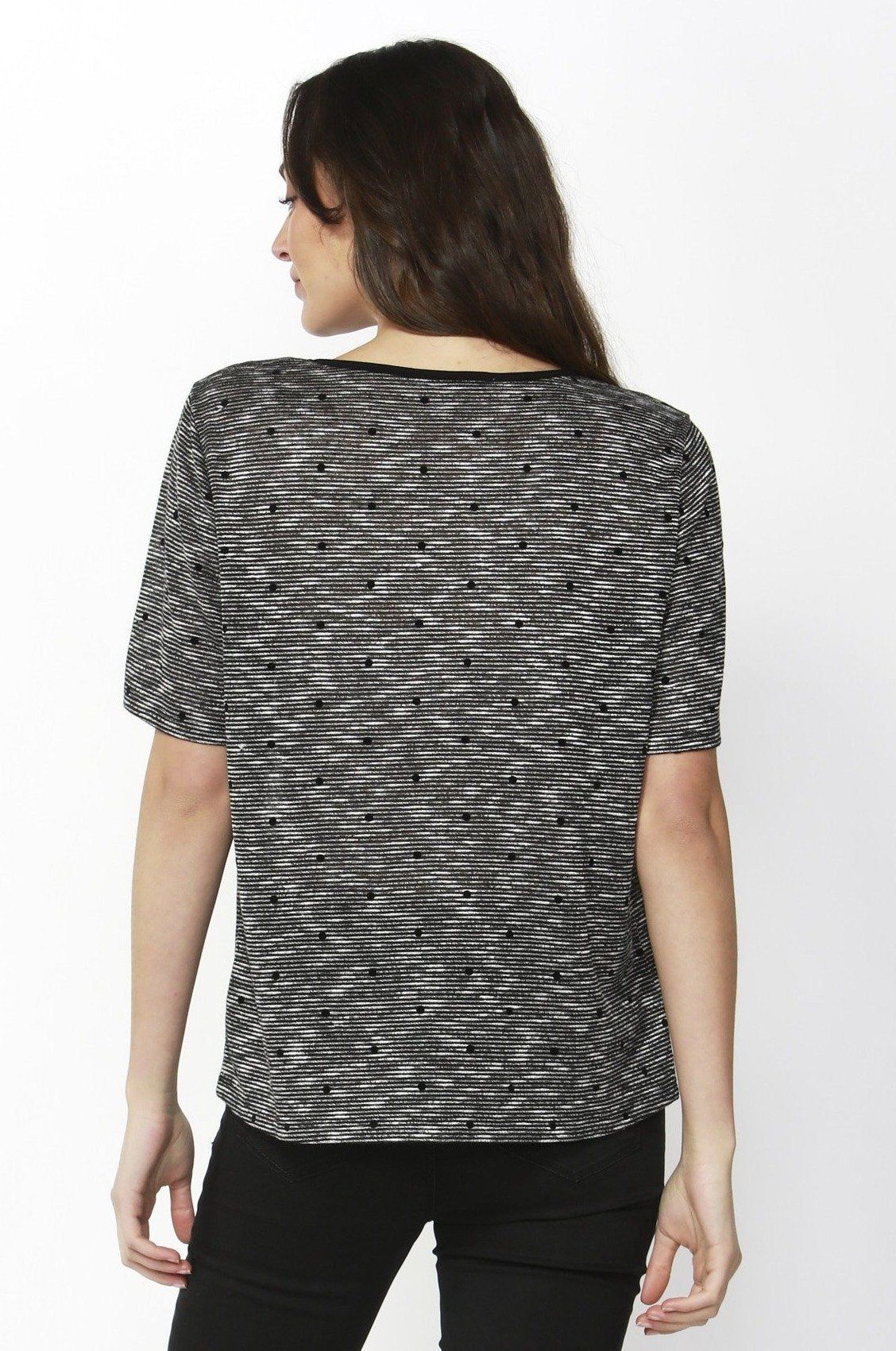 Betty Basics Los Angeles Tee in Melange Spot - Hey Sara