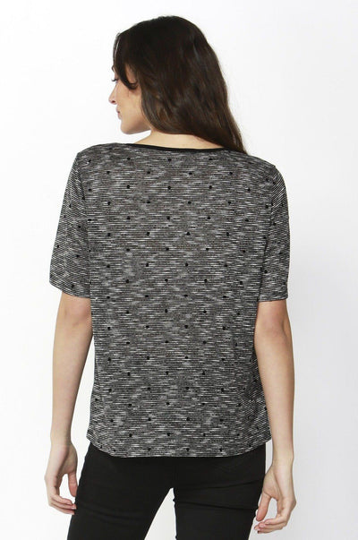 Betty Basics Los Angeles Tee in Melange Spot - Hey Sara