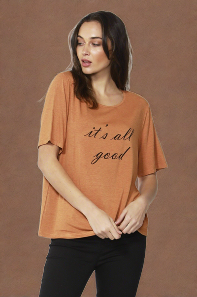 Betty Basics Los Angeles Tee in Spice Marle - Hey Sara