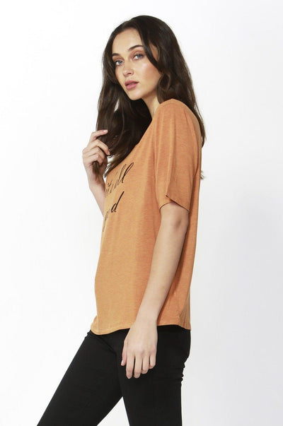 Betty Basics Los Angeles Tee in Spice Marle - Hey Sara