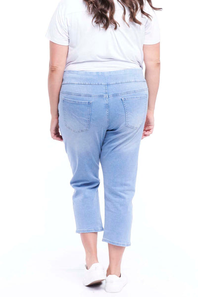 Betty Basics Maisie Capri Jean in Ice Blue - Hey Sara