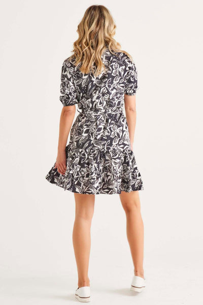 Betty Basics Marnie Dress in Floral Mono - Hey Sara