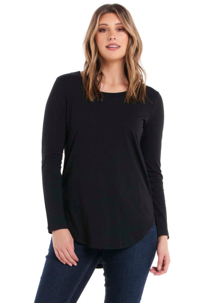 Betty Basics Megan Long Sleeve Top in Black - Hey Sara