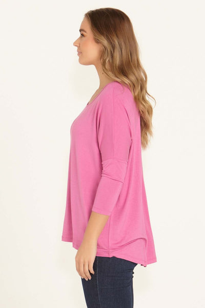 Betty Basics Milan Top in Winter Pink - Hey Sara