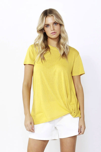 Betty Basics Phoenix Tee in Daffodil Yellow - Hey Sara