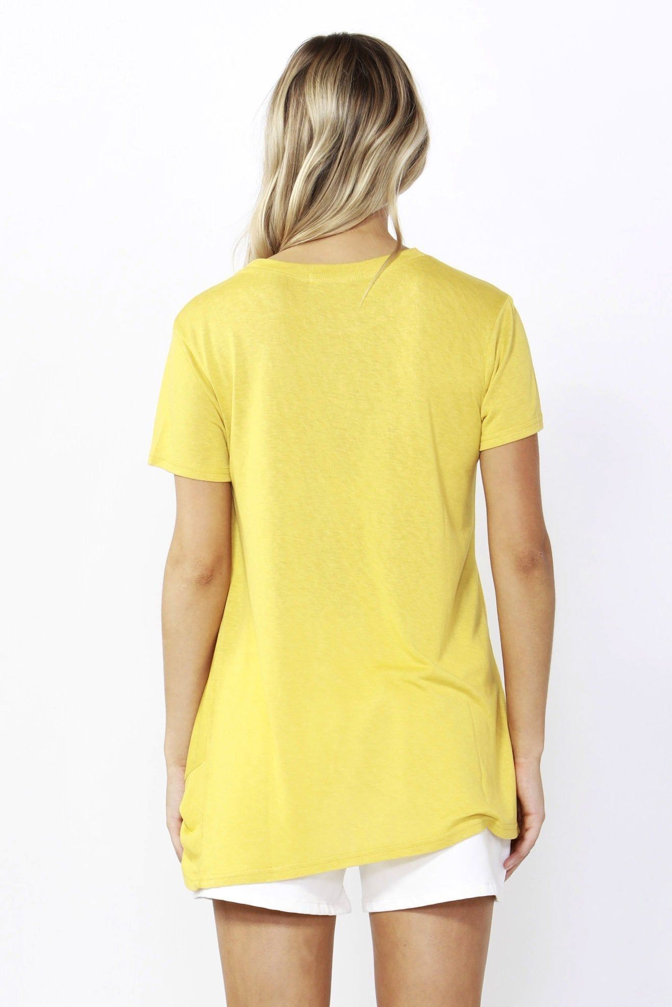 Betty Basics Phoenix Tee in Daffodil Yellow - Hey Sara