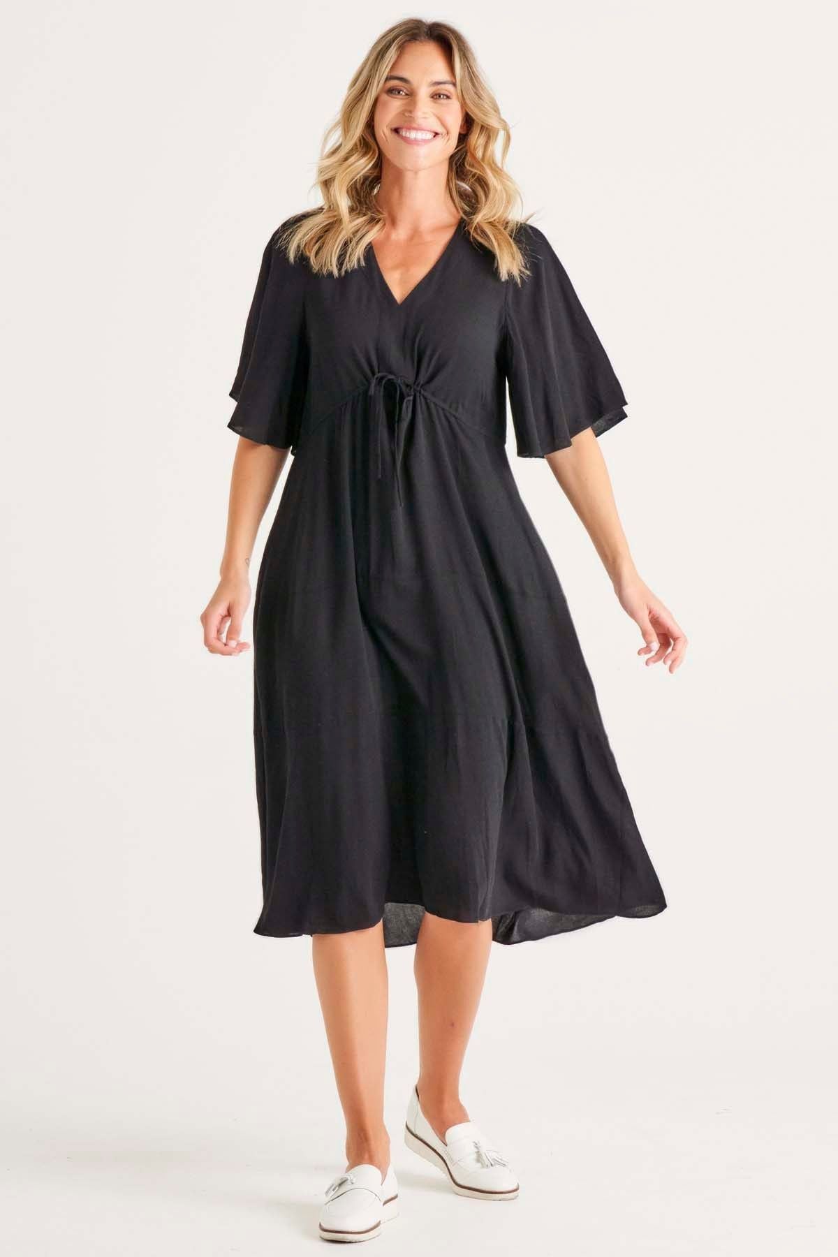 Betty Basics Saint Lucia Dress in Black - Hey Sara