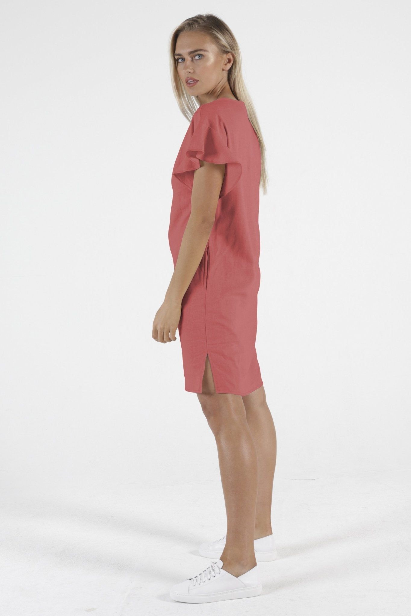 Betty Basics Sasha Midi Dress in Berry - Hey Sara