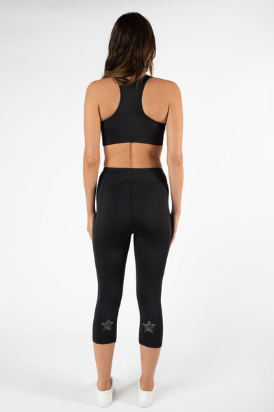 Betty Basics Sprint Crop Leggings in Black - Hey Sara