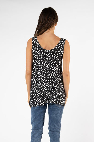 Betty Basics Zorita Tank in Heart Ocelot - Hey Sara