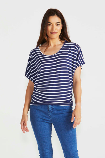 Betty Basics Maui Tee in Parisian Stripe