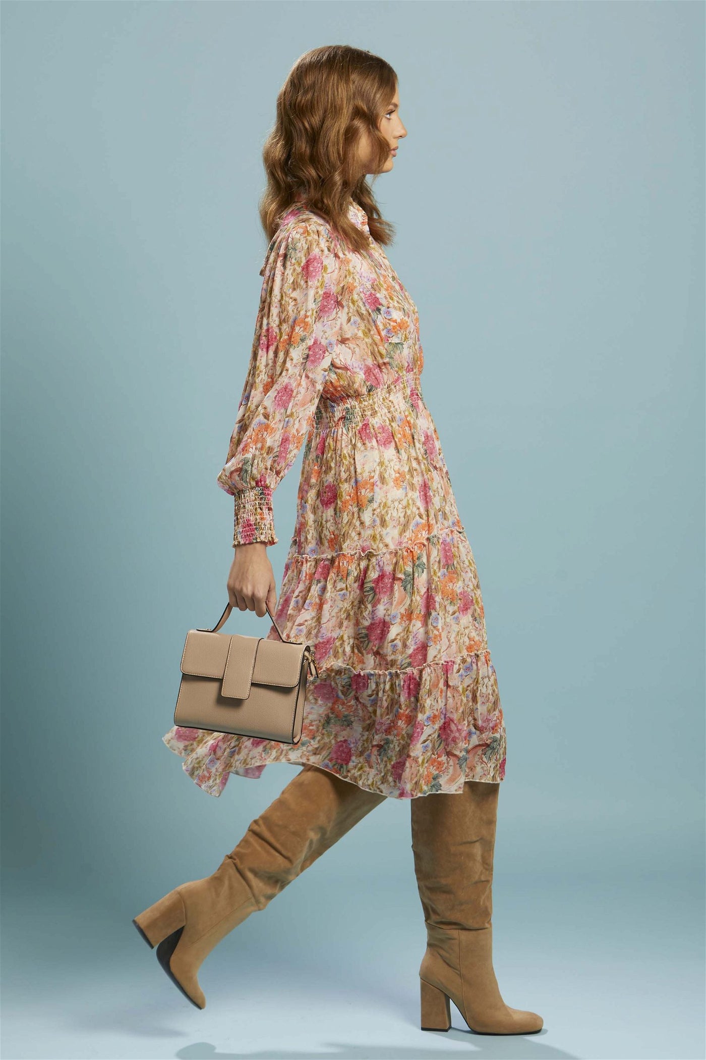 Fate + Becker Another Love Midi Shirt Dress in Vintage Floral - Hey Sara