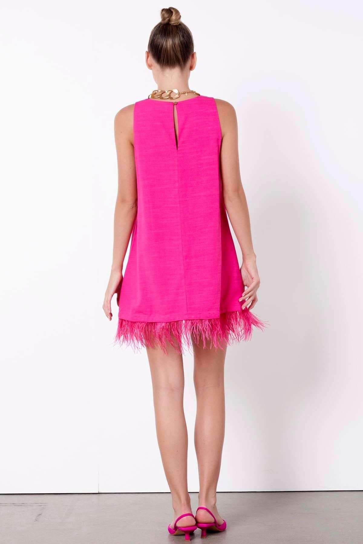 Fate + Becker Enchanted Dress in Fuchsia - Hey Sara