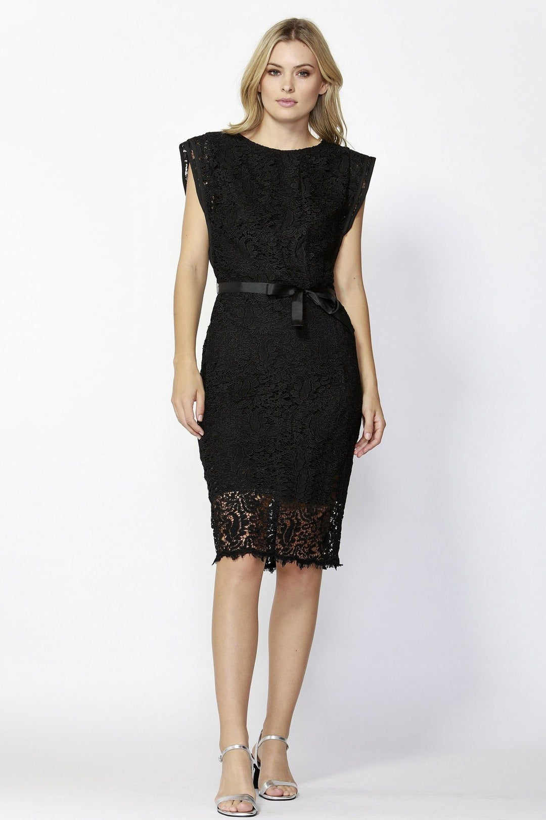 Isabella Lace Dress in Black | Fate & Becker