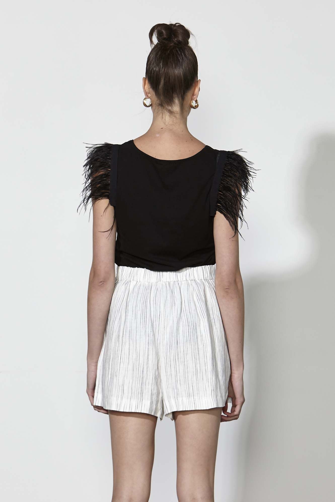 Fate + Becker Modern Love Short in Milk Stripe - Hey Sara
