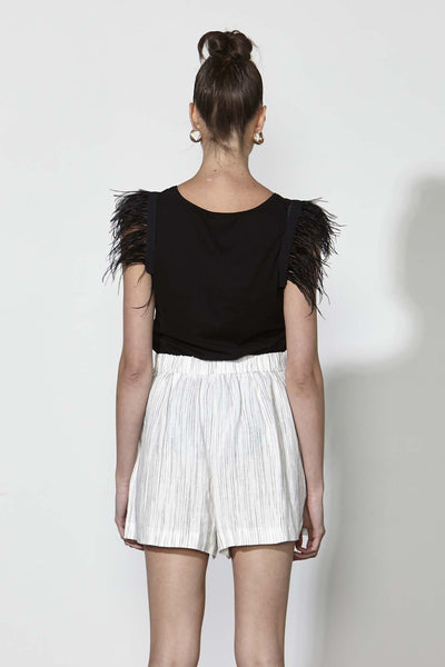 Fate + Becker Modern Love Short in Milk Stripe - Hey Sara