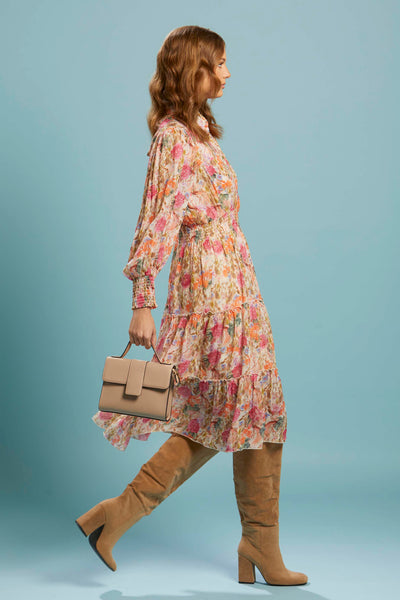 Fate + Becker Another Love Midi Shirt Dress in Vintage Floral