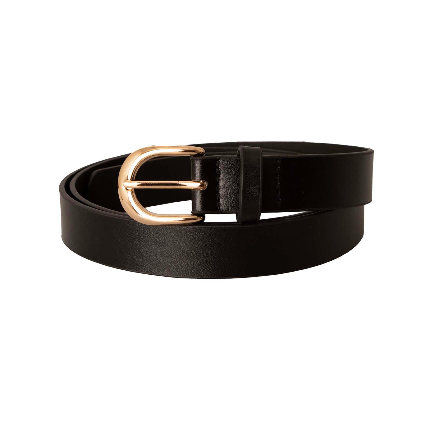 Sass Seema Belt with Gold Buckle in Black