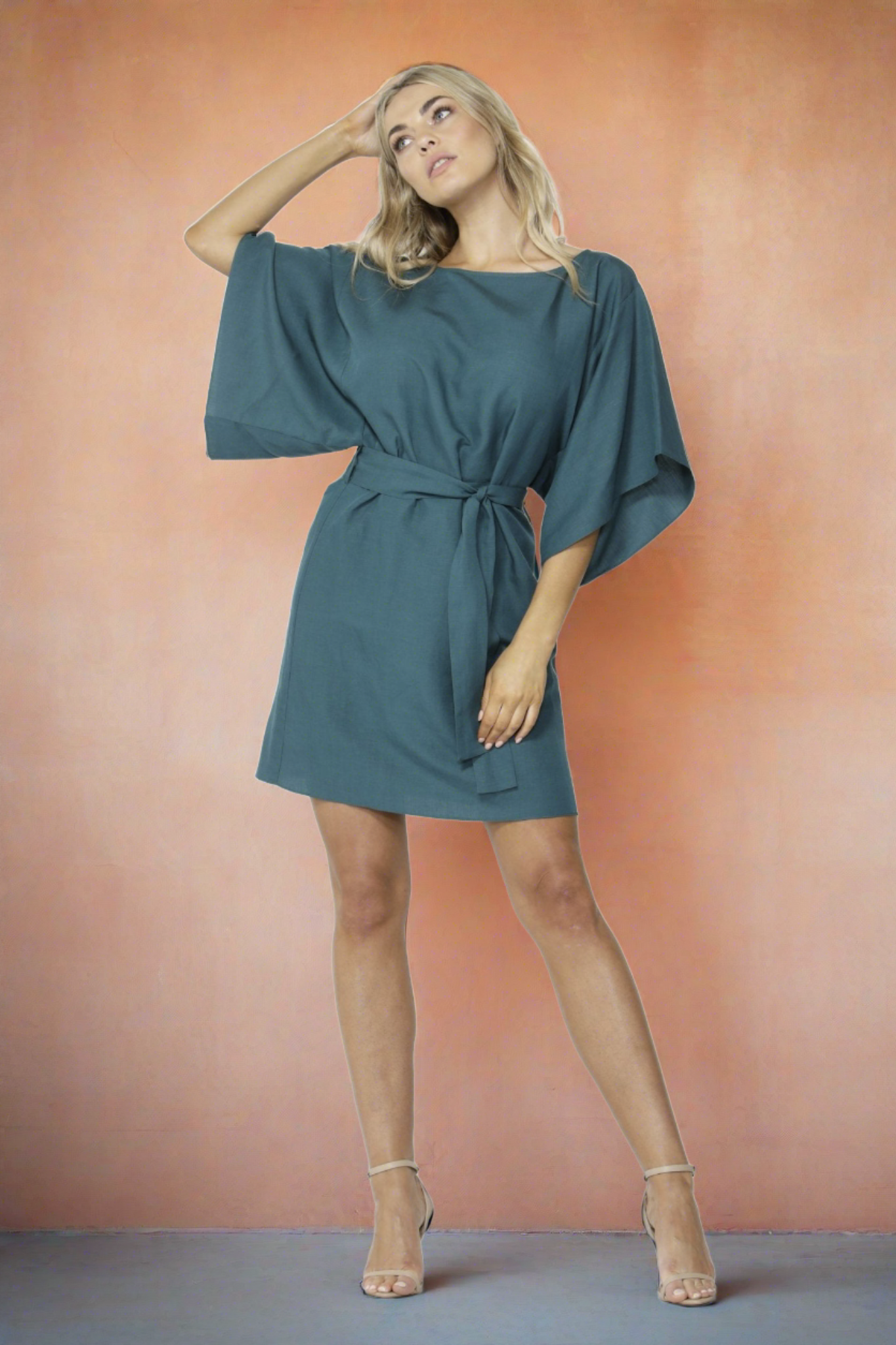 Fate + Becker Easy Distraction Dress in Jade