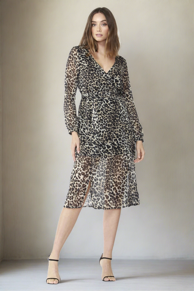 Fate + Becker On The Run Dress in Leopard Print