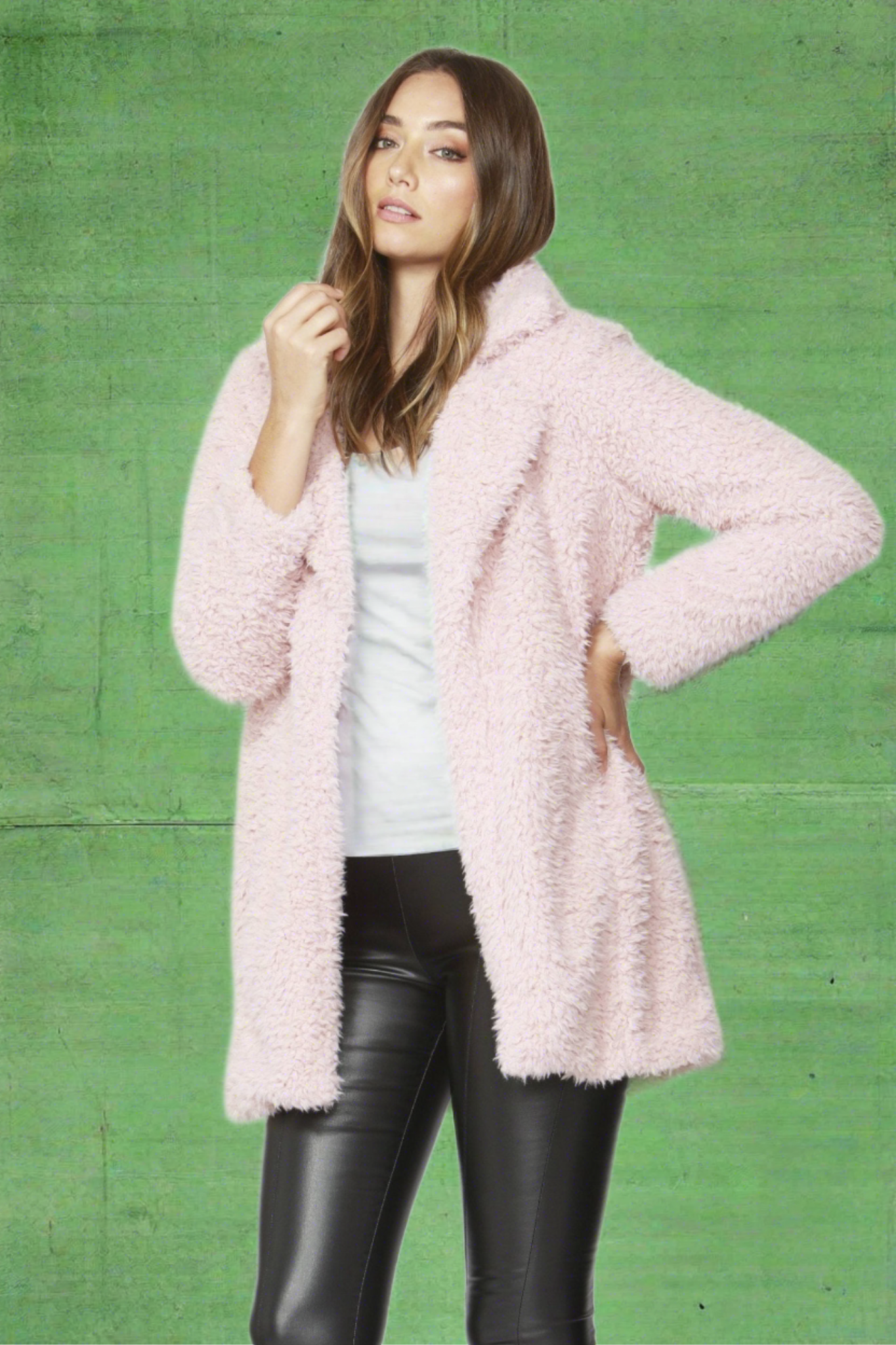 Sass Lolly Lover Coat in Pink