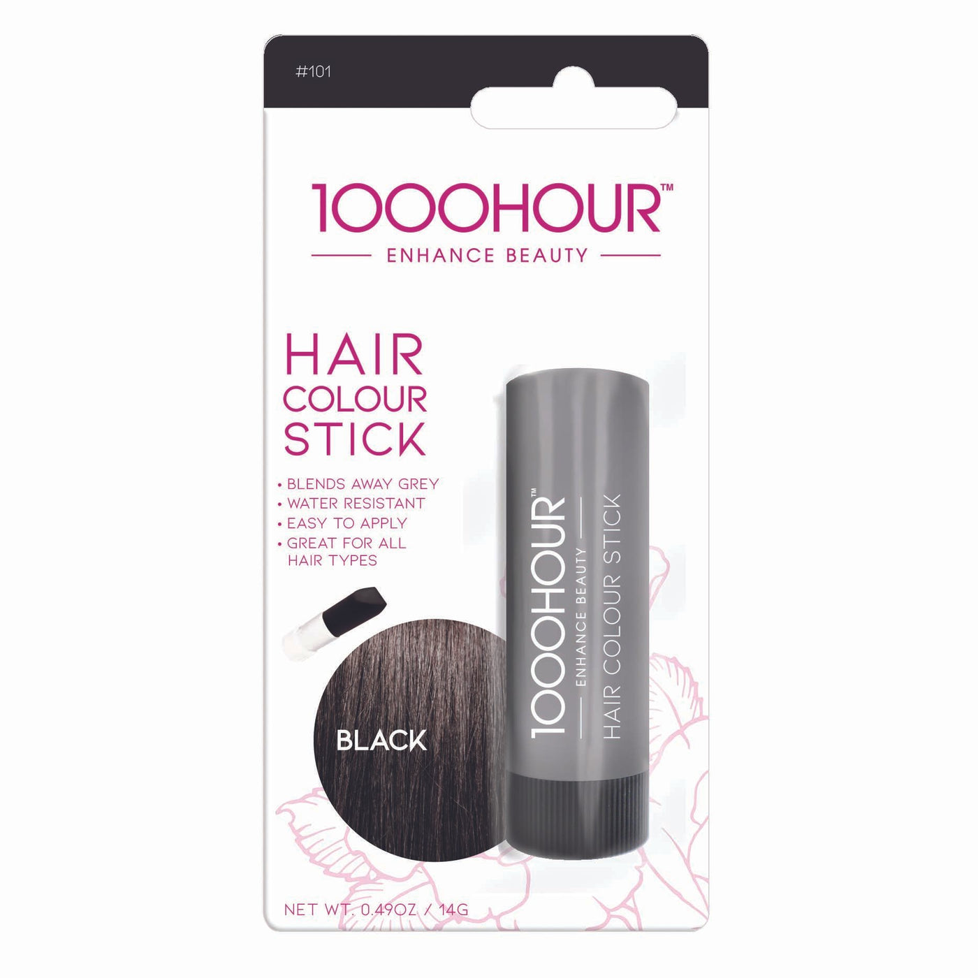 1000 Hour Hair Colour Stick Black - Hey Sara