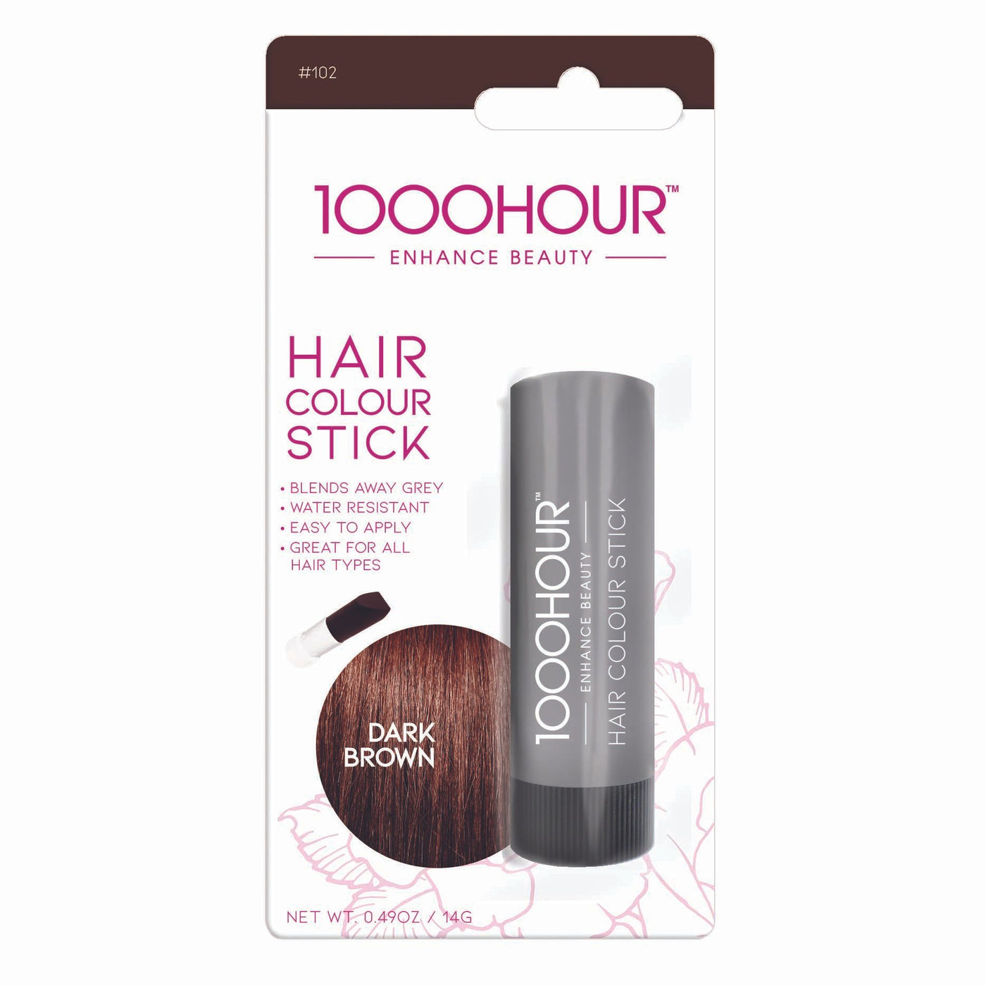 1000 Hour Hair Colour Stick Dark Brown - Hey Sara