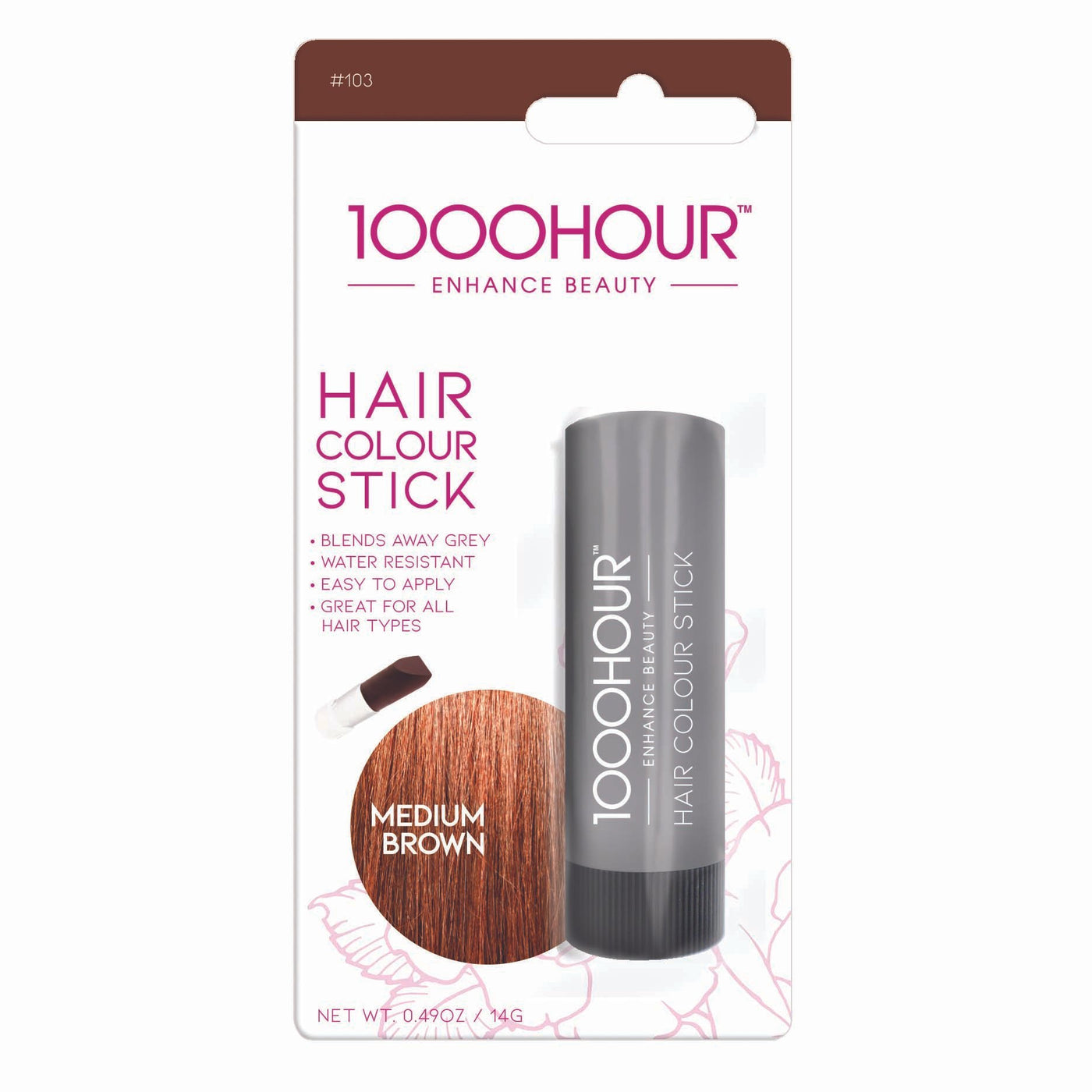 1000 Hour Hair Colour Stick Medium Brown - Hey Sara