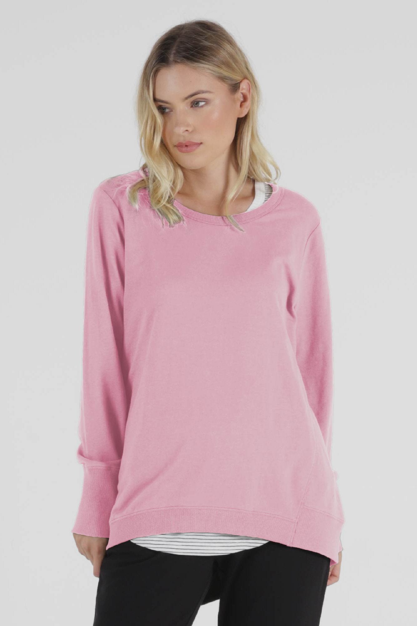 Betty Basics Dolly Sweater in Peony Pink Sizes 6 or 8 Only - Hey Sara