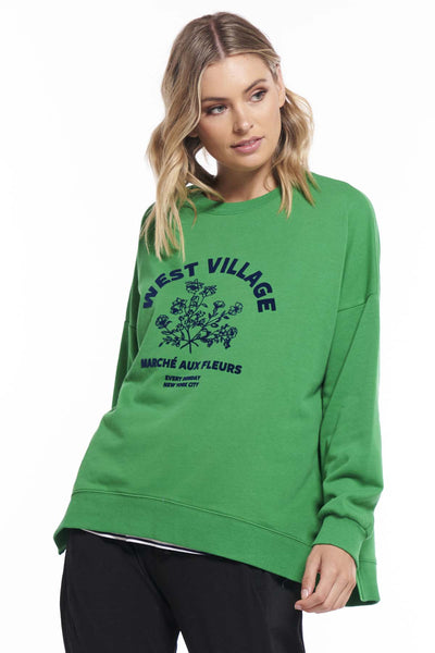Betty Basics Jetta Sweater in Village Green - Hey Sara